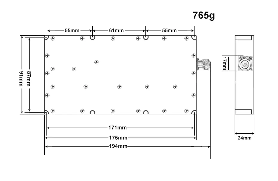 Ultra Band 100W 700-2700MHz UAV FPV Signal Drone Shield Module